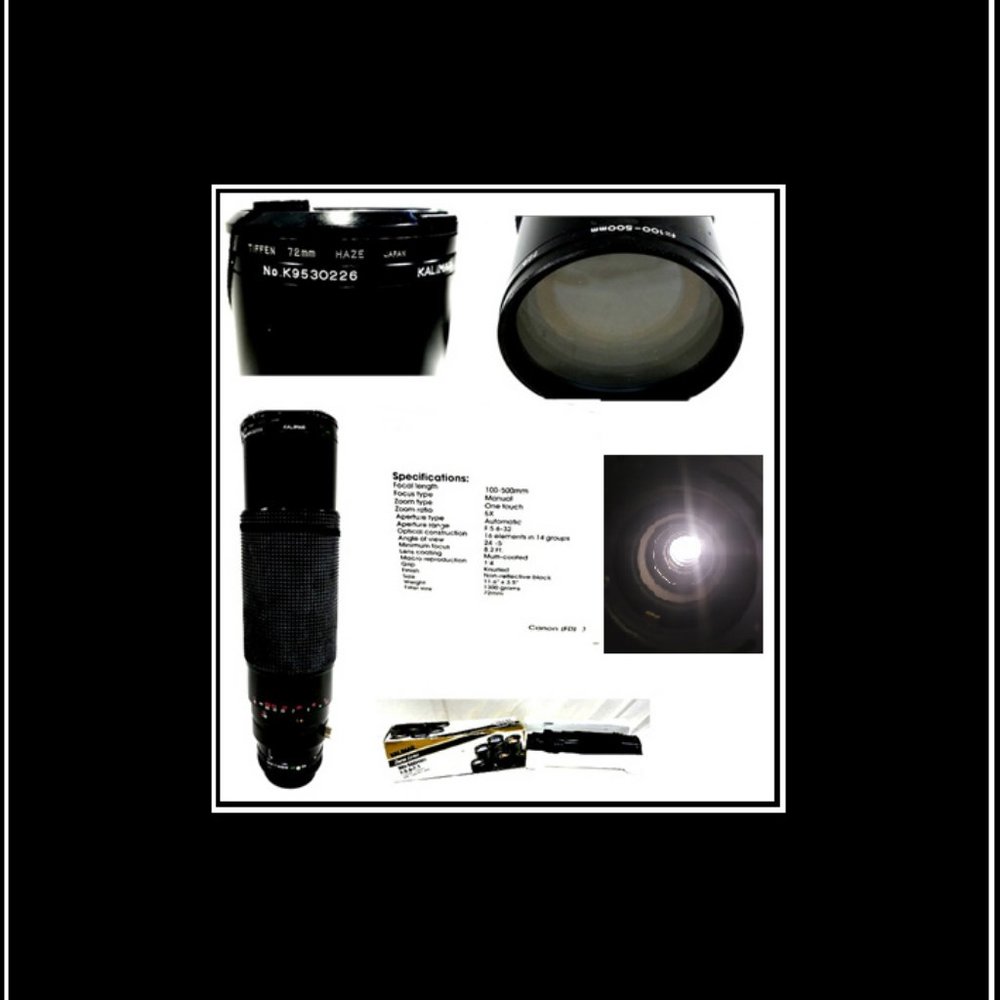 New Very Rare Kalimar 100-500 Zoom Photo Lens